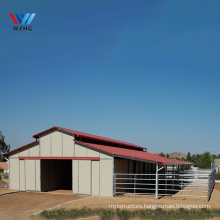 Low cost Factory supply steel structure prefab horse stall horse barn plans horse barn